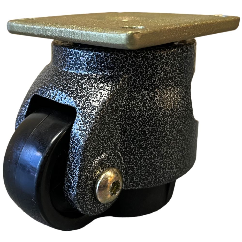 Leveling Caster Nylon Wheels 60 80 100 Top Plate With Bolt & Nut Included