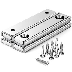 Magnets Strong Neodymium Rectangular Magnetic Bar 4Pack Wall Mounting