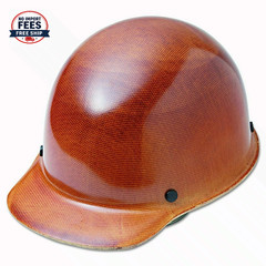 MSA 475395 TAN Skullgard Cap Construction Iron Work Hard Hat Ratchet Suspension