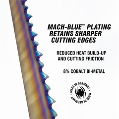 6 in 18-TPI Reciprocating Saw Blade Mach-Blue (2-Pack) Spyder 200320