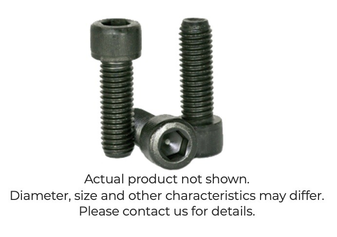 M4-.7 X 50MM Socket Cap Screw, Grade 12.9, Plain Finish, Box of 75