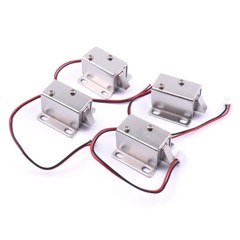 4PCS DC 12V Electric Lock Iron Security Assembly Solenoid Door Cabinet Drawer US