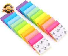 Sticky Notes 1.5 x 2 Inch 20 Pads 100 Sheets Multi Color 10 Pack