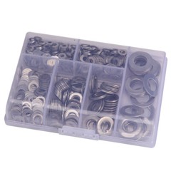 660 Pieces of 304 Stainless Steel Washers Flat Washer Assortment Kit 6 Sizes New