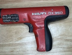 Hilti DX 350 Powder Actuated Concrete Nail Gun Red with Tool Case With Extras