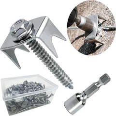 200 Pack of 1.6 Inch Galvanized Steel Fence Staples – Easy Screw Installation