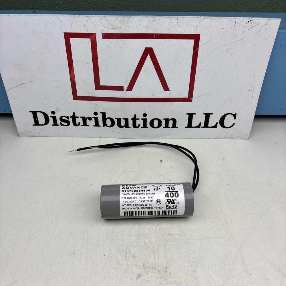 PHILIPS ADVANCE CAPACITOR 10MFD+_3 % 400VAC 50/60HZ