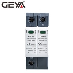 GEYA 2Pole 600/1000V Surge Protector Protective Device DC 40kA Lighting Arrester