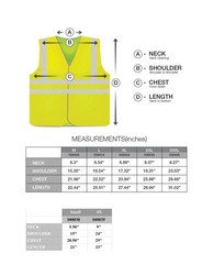 Solid Mesh High Visibility Safety Vest, ANSI/ ISEA 107-2010/ 2 pack