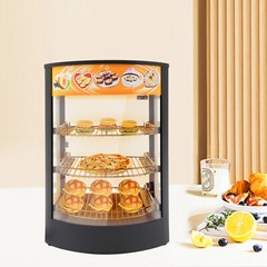 3-tier Commercial Food Warmer Display Case Warming Cabinet For Pizza Tart Burger