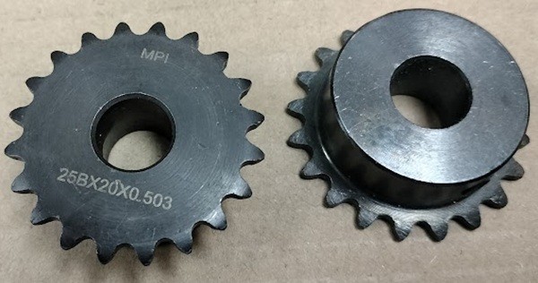 ROUNDUP SPROCKET 25BX20X0.503 #7001329 USED IN CONVEYOR TOASTERS.