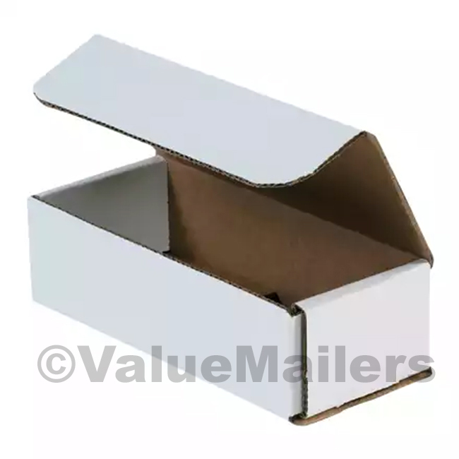 100 – 7 x 4 x 4 White Corrugated Shipping Mailer Packing Box Boxes