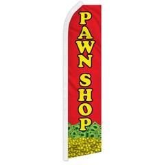 Pawn Shop Swooper Flutter Advertising Feather Flag Casa De Empeno