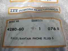 LOT OF 2 ITT POMONA ELECTRONICS 4280-60 NOS CABLES FREE SHIPPING!