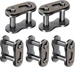 5 Pack #50 Roller Chain Connecting Links Heavy Duty Carbon St Size: 5 Pack #50