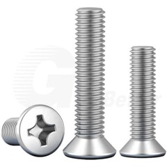 M3 M3.5 Phillips Countersunk Flat Head Machine Screws A2 Stainless Steel DIN 965