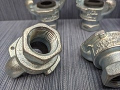 Lot of 6 Dixon Air King AM3 1/2″ NPT Female Coupler Iron & 6 Cotter Pins