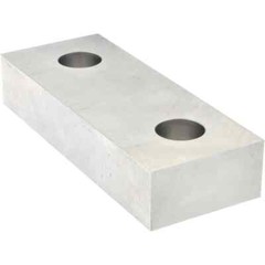 1 Pair Gibraltar Soft Aluminum Vise Jaws, Flat/No Step, 3/4″ Thick x 4″ Wide