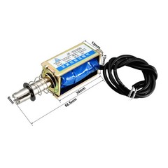 DC 12V 300mA 5N 10mm, Pull Push Type Frame Linear Solenoid Electromagnet Factory