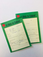 SHAPES ETC. 50 Sheets Note to School – Notes Parents 5″ x 0.3″, Multicolor