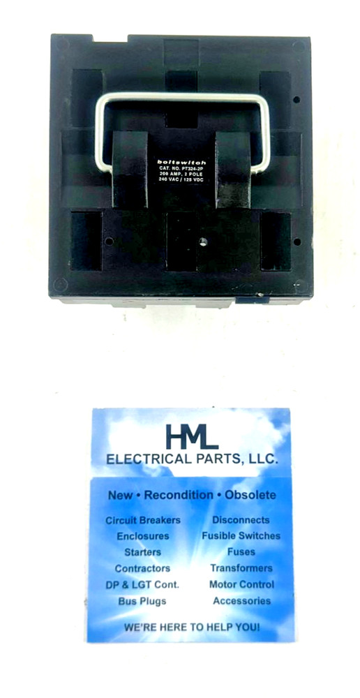 BOLTSWITCH, PT324-2P, 200A, REPLACEMENT FUSE PULL OUT ONLY *RECONDITIONED