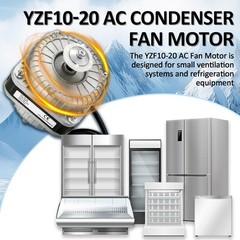 YZF10-20 Condenser Fan Motor AC 120V 60Hz 1550rpm 10/55W 0.8A Electric…