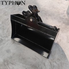TYPHON 600mm Tilting Bucket 23in Hydraulic Buckets Attachment For Mini Excavator