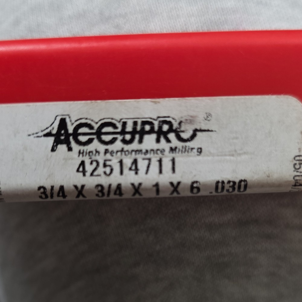 Accupro 42514711 , 3/4″ Solid Carbide 0.03″ Corner Radius End Mill Bit