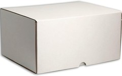 Easy Assembly White Cardboard Boxes 12x6x6 for Shipping & Gift Giving – 15 Count