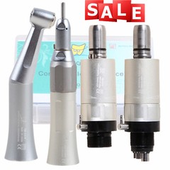 NSK Style Dental Slow Low Speed Handpiece Straight Contra Angle Air Motor 4Holes