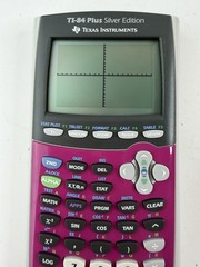 Texas Instruments TI-84 Plus Silver Edition Pink Graphing Calculator with Cover