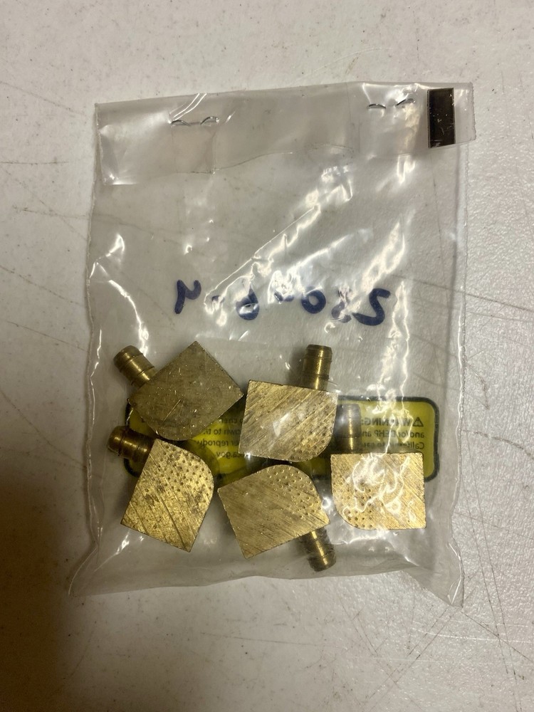 Lot Of 5 PARKER 230-6-4 Female 90Deg Elbow,0.250In Tube,Brass