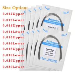 Dental Orthodontic Stainless Steel Arch Wire Round Nature Form 10pcs/pack 0.99!!