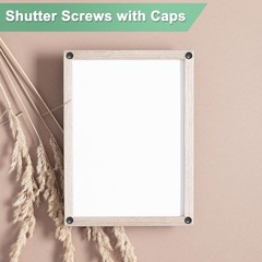 200-Pack Plastic Screw Cover Caps, 6mm Hinged Washer Flip Protection for M3 M4 M