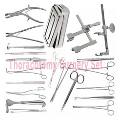 24 Pcs Thoracotomy Surgery Set Surgical Instruments for Thoracic Procedures