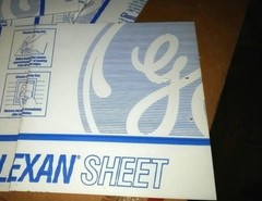 GE Lexan Sheet Polycarbonate 1/8″ Thick, Clear 12.75″ x 12″ WITH HOLES