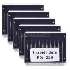 Dental Carbide Burs FG 329 Pear For High Speed Handpiece Friction Grip
