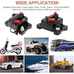 2 pcs 30 Amp Circuit Breaker for Boat Trolling Motor Marine Trailer Vehicles