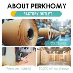 PerkHomy 36″ x 2,400″ 200′ Brown Kraft Paper Roll for Craft Bulletin Board Pa…