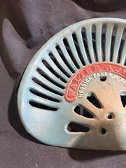 #27 CAST IRON Tractor Implement Seat WALTER A WOOD Hoosick Falls New York USA