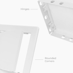 6×6 Inch White Access Panel Drywall ABS Plastic Square Wall Ceiling Door