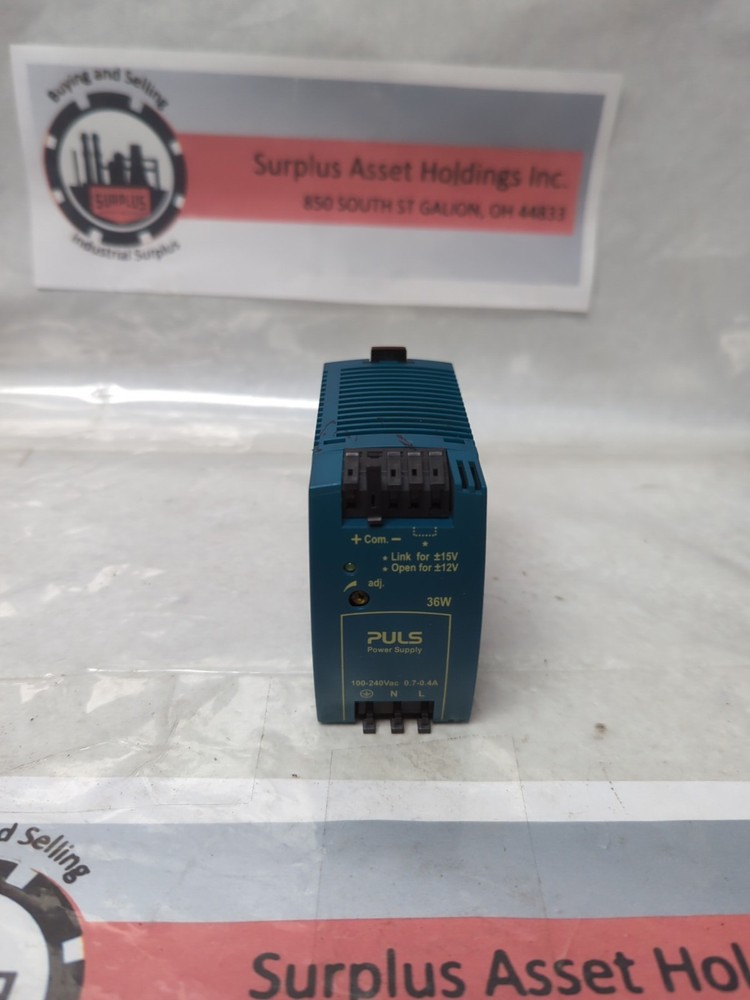 PULS,ML30.106,POWER SUPPLY 100-240VAC 0.7-0.4A PRE-OWNED