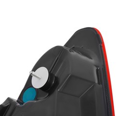 LED Tail Lights Direct Replacement Smoked Black Red Clear Lens Left Driver Side
