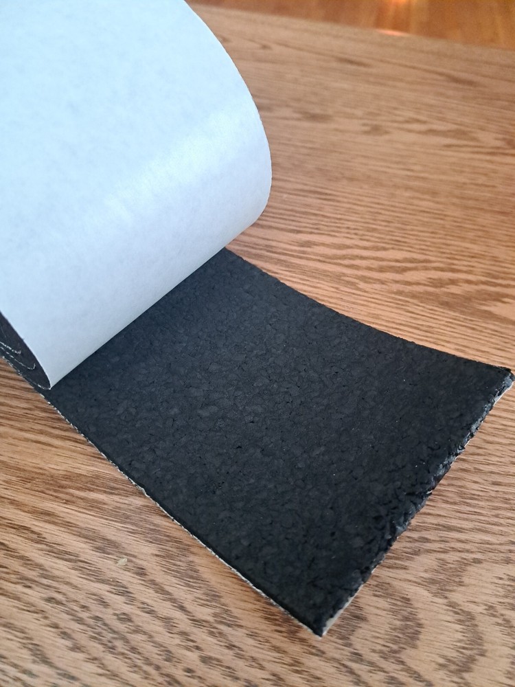 Neoprene Sponge Rubber Sheet 1/4″ Thick x 4.5″ W x 12″ L Strip w/ PS Adhesive