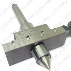 Lathe Taper Turning Attachment Cross Slide MT2 Shank With Revolving Live Center