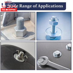 290Pcs Flat Washers, 304 Stainless Steel Fender Washers Assortment, 15 Different