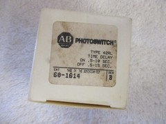 NIB Allen Bradley PHOTOSWITCH Type 42RL Time Delay 60-1614 Ser B