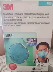 3M™ 1860 N95 Adult Face Mask Particulate Respirator – 1 Case – 6 Boxes – QTY 120