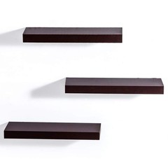 AHDECOR Floating Wall Mounted Shelves, Set of 3 Display Ledge Shelves Wide Pa…