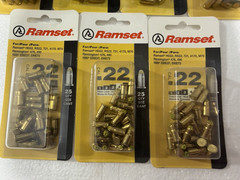 LOT OF 7 Ramset .22 Caliber Yellow Powder Shot Load 25 Pack. (Total 175 )